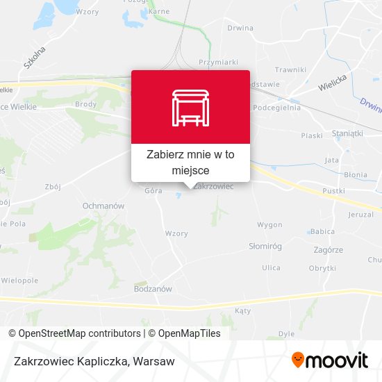 Mapa Zakrzowiec Kapliczka