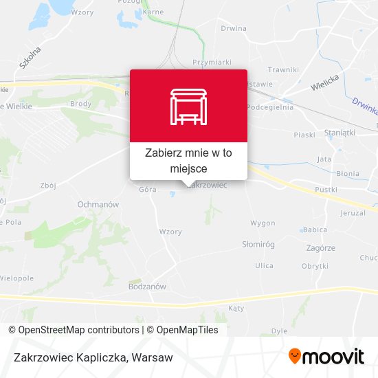 Mapa Zakrzowiec Kapliczka