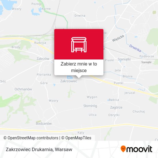 Mapa Zakrzowiec Drukarnia