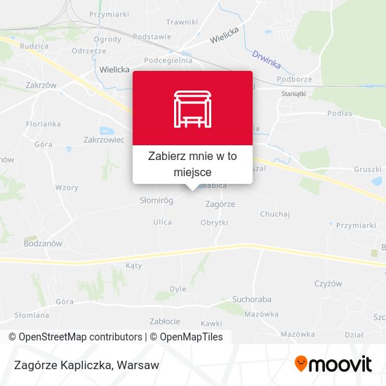 Mapa Zagórze Kapliczka