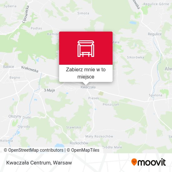 Mapa Kwaczała Centrum