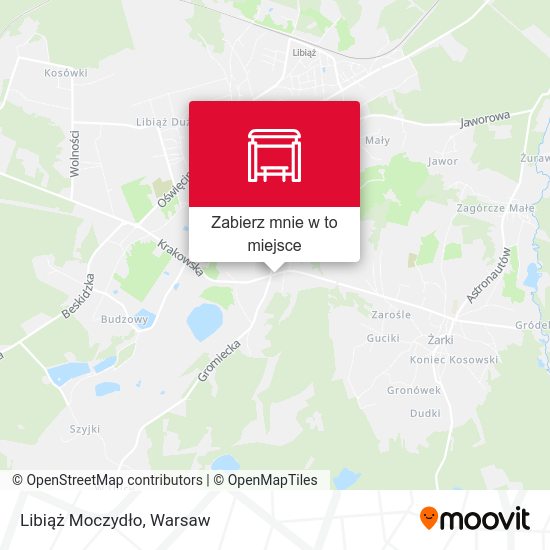 Mapa Libiąż Moczydło