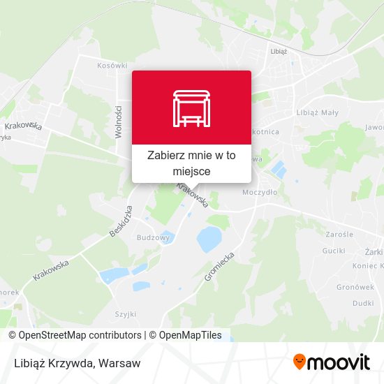 Mapa Libiąż Krzywda