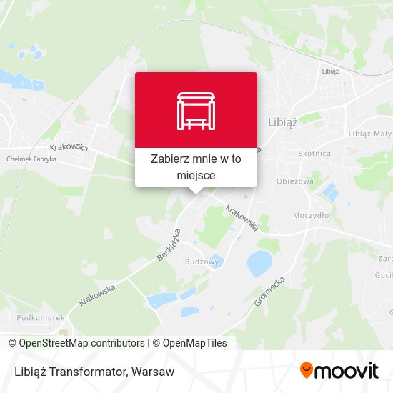 Mapa Libiąż Transformator