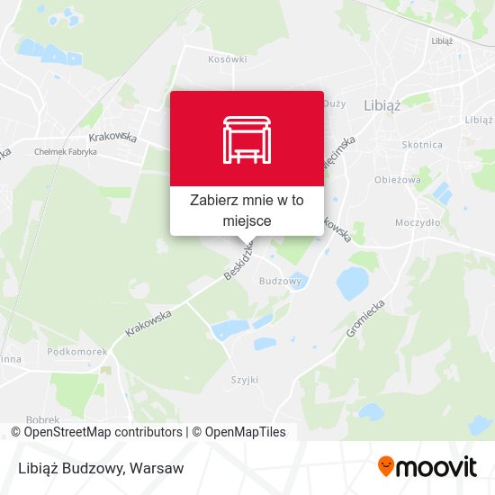 Mapa Libiąż Budzowy