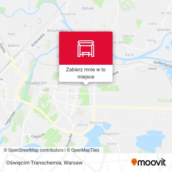 Mapa Oświęcim Transchemia