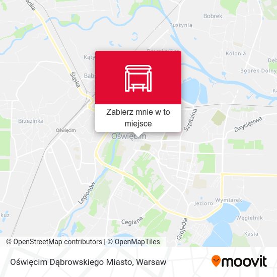 Mapa Oświęcim Dąbrowskiego Miasto