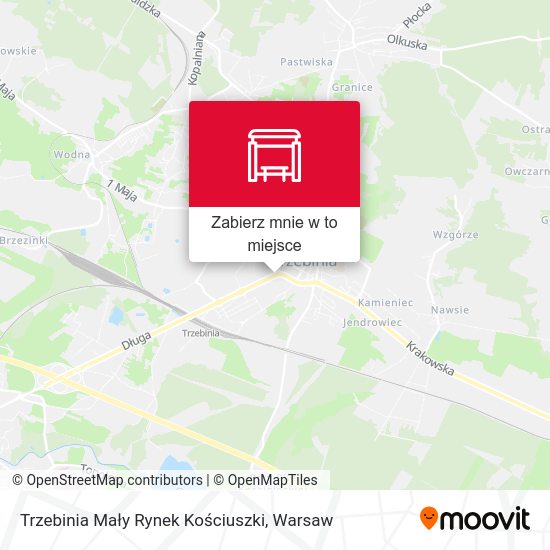 Mapa Trzebinia Mały Rynek Kościuszki