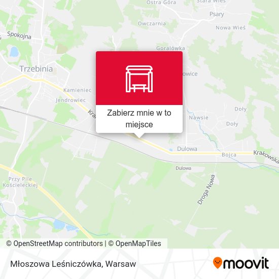 Mapa Młoszowa Leśniczówka