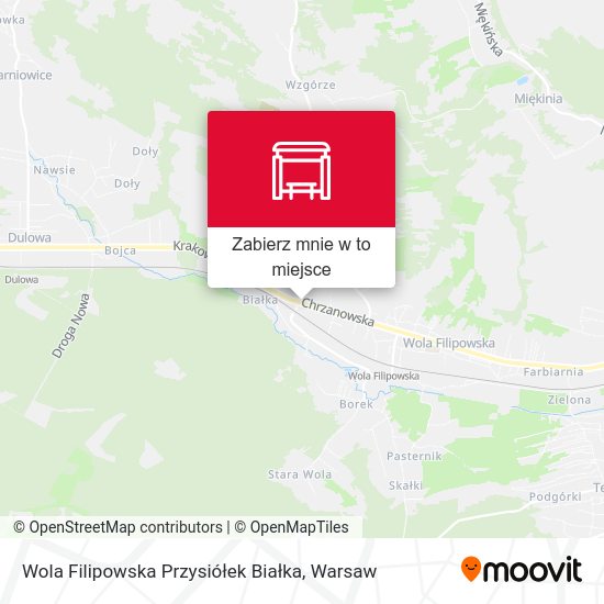 Mapa Wola Filipowska Przysiółek Białka