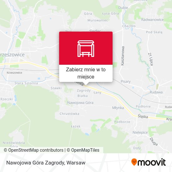 Mapa Nawojowa Góra Zagrody