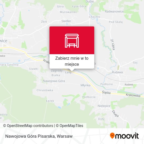 Mapa Nawojowa Góra Pisarska