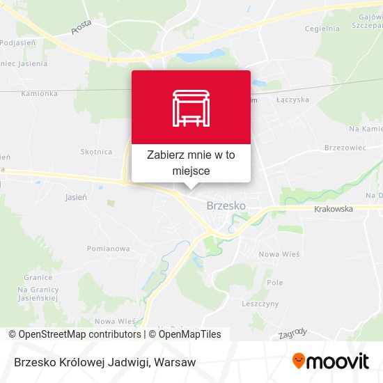 Mapa Brzesko Królowej Jadwigi