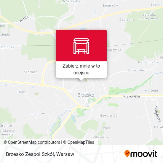 Mapa Brzesko Zespół Szkół