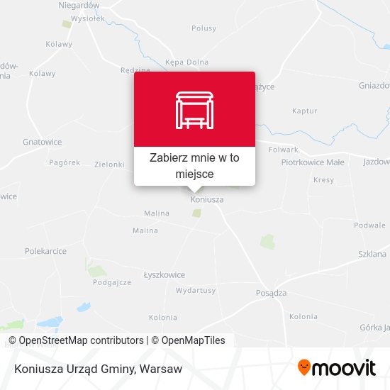 Mapa Koniusza Urząd Gminy