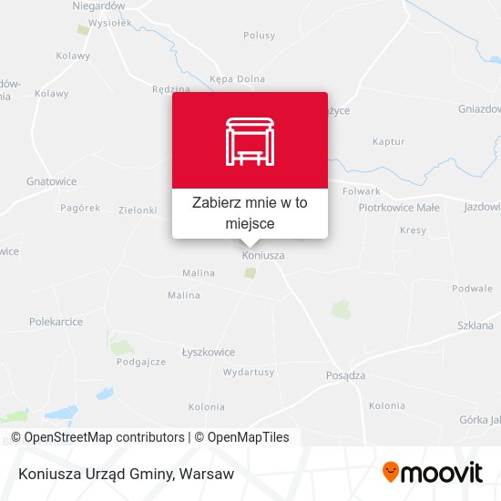 Mapa Koniusza Urząd Gminy