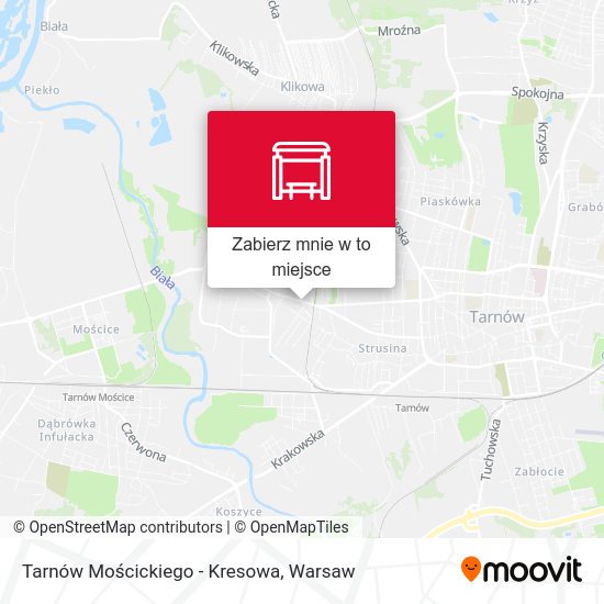 Mapa Tarnów Mościckiego - Kresowa