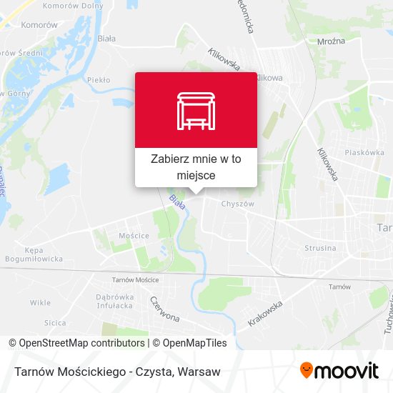 Mapa Tarnów Mościckiego - Czysta