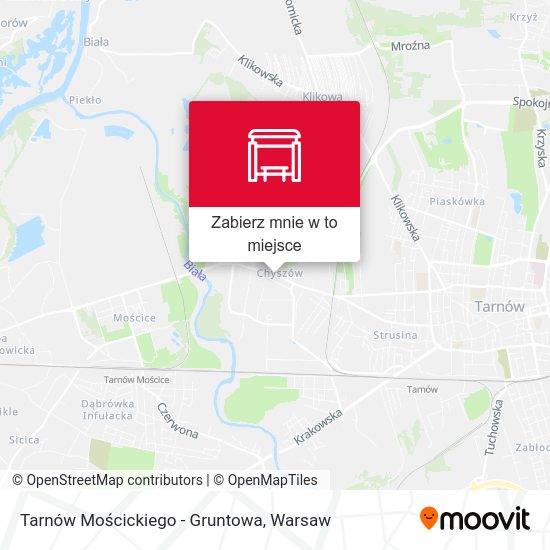 Mapa Tarnów Mościckiego - Gruntowa