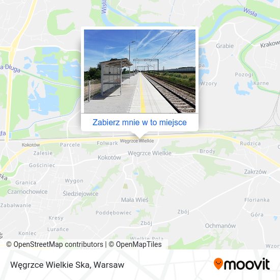 Mapa Węgrzce Wielkie Ska