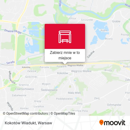 Mapa Kokotów Wiadukt