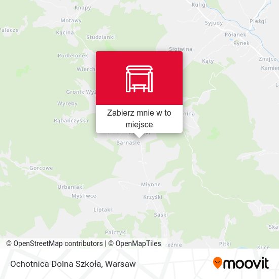 Mapa Ochotnica Dolna Szkoła