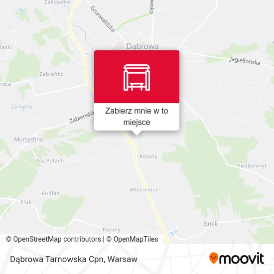 Mapa Dąbrowa Tarnowska Cpn