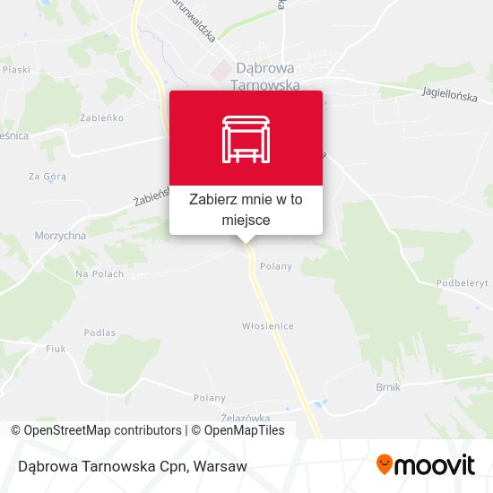 Mapa Dąbrowa Tarnowska Cpn