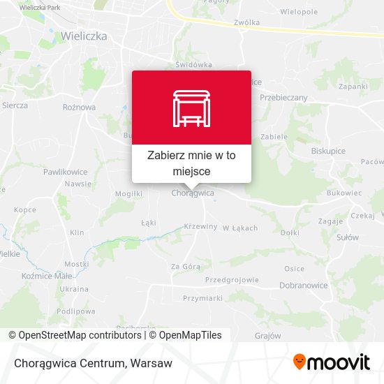 Mapa Chorągwica Centrum