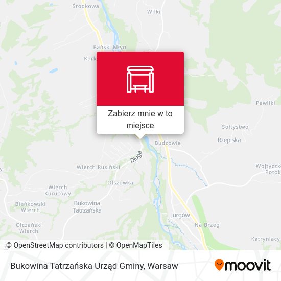 Mapa Bukowina Tatrzańska Urząd Gminy