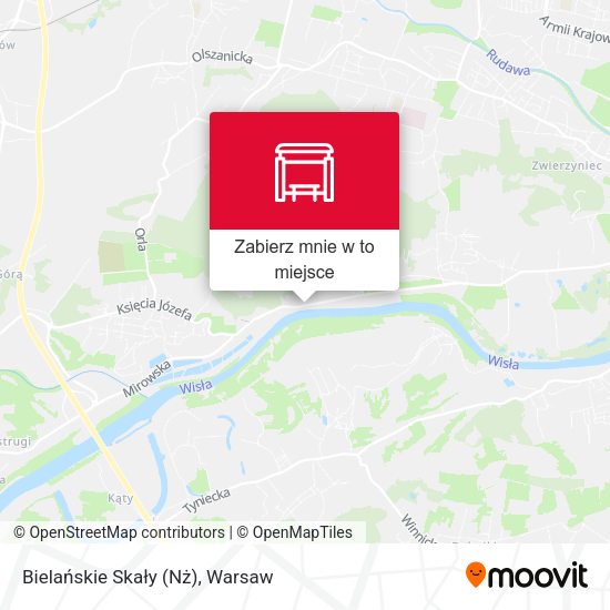 Mapa Bielańskie Skały (Nż)