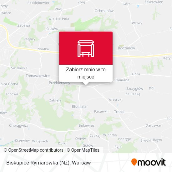 Mapa Biskupice Rymarówka (Nż)