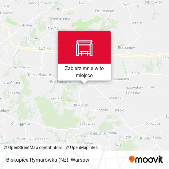 Mapa Biskupice Rymarówka (Nż)