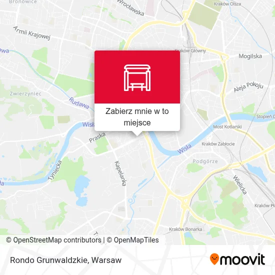 Mapa Rondo Grunwaldzkie