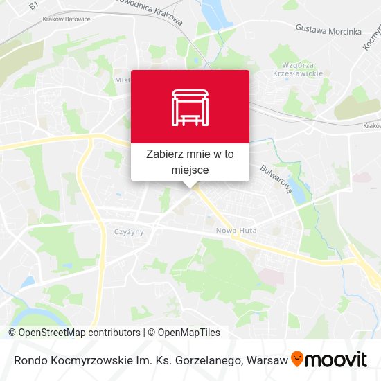 Mapa Rondo Kocmyrzowskie Im. Ks. Gorzelanego