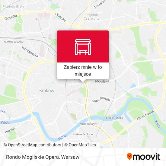 Mapa Rondo Mogilskie Opera