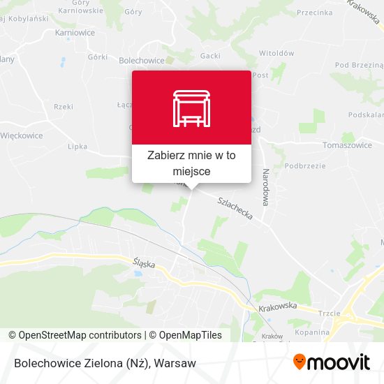 Mapa Bolechowice Zielona (Nż)