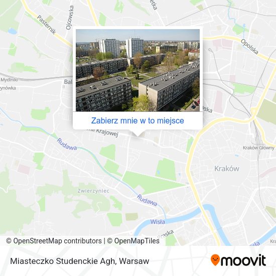 Mapa Miasteczko Studenckie Agh