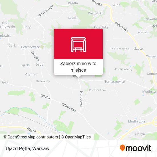 Mapa Ujazd Pętla