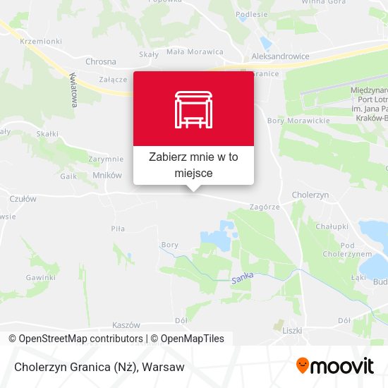 Mapa Cholerzyn Granica (Nż)