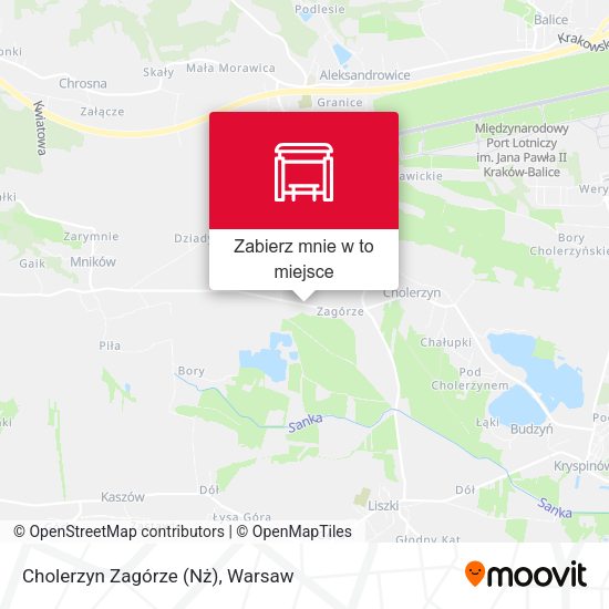 Mapa Cholerzyn Zagórze (Nż)