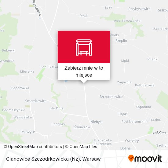 Mapa Cianowice Szczodrkowicka (Nż)