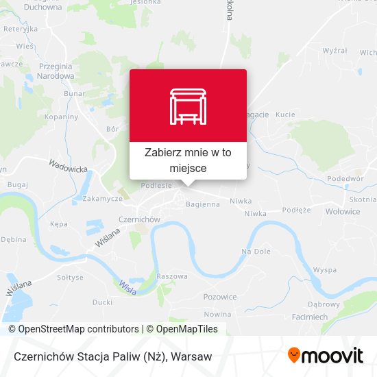 Mapa Czernichów Stacja Paliw (Nż)