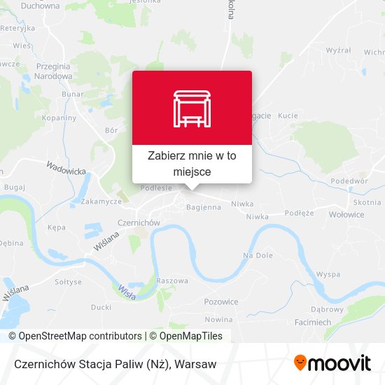 Mapa Czernichów Stacja Paliw (Nż)