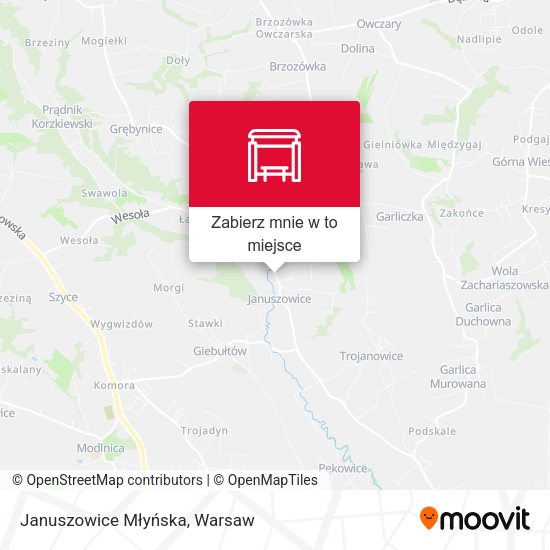 Mapa Januszowice Młyńska