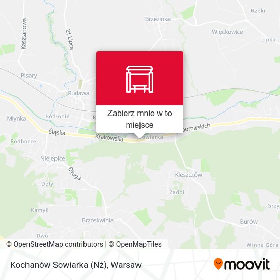 Mapa Kochanów Sowiarka (Nż)