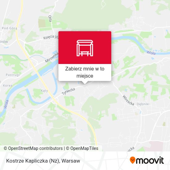 Mapa Kostrze Kapliczka (Nż)