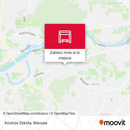 Mapa Kostrze Szkoła