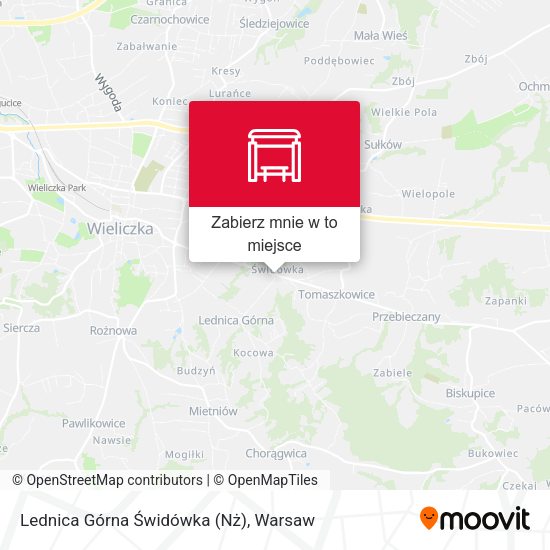 Mapa Lednica Górna Świdówka (Nż)