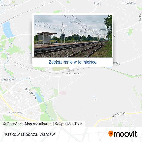 Mapa Kraków Lubocza